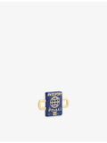 Poubel gold-plated passport charm with enamel - British product