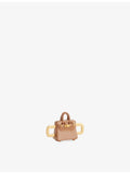 Poubel handbag charm in 14ct gold-plated sterling silver with enamel (British brand)