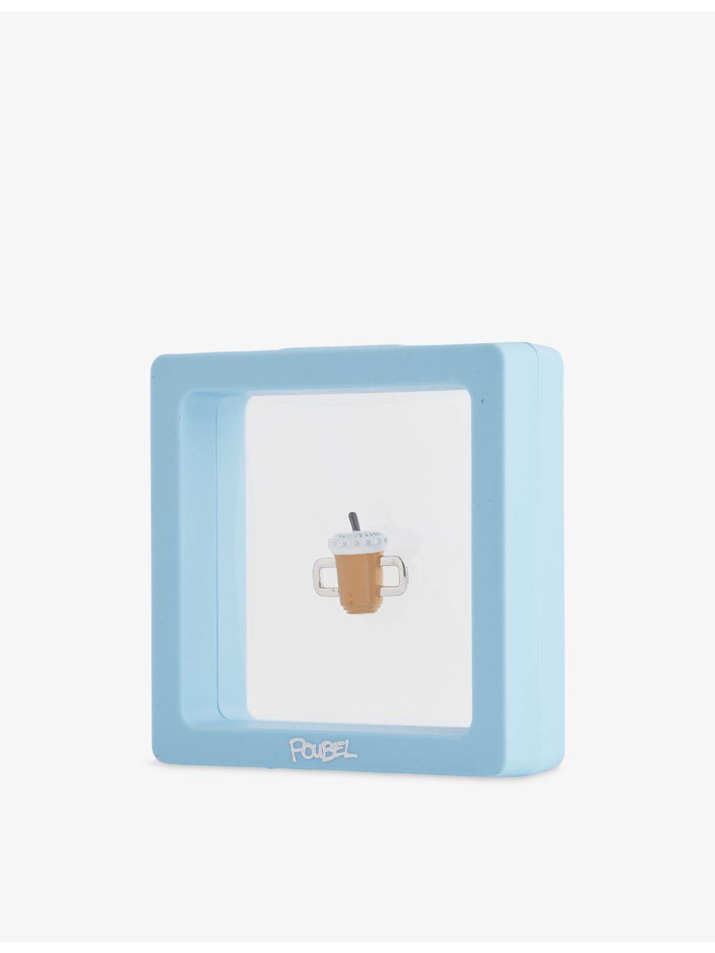 Poubel sterling-silver iced coffee enamel charm - British product