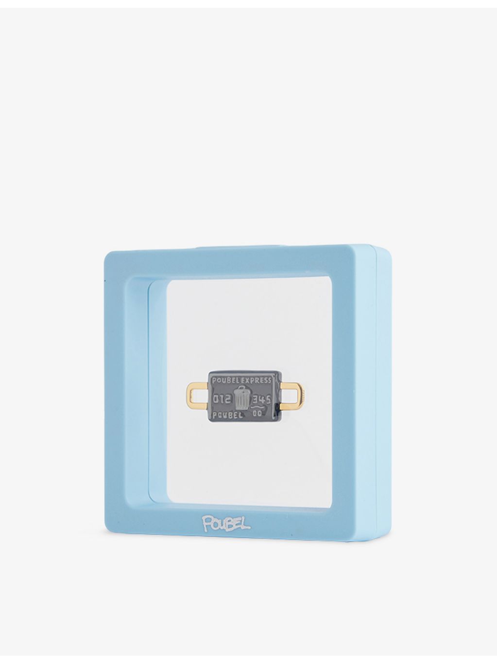 Poubel 14ct gold-plated sterling-silver credit card charm, imported from the UK