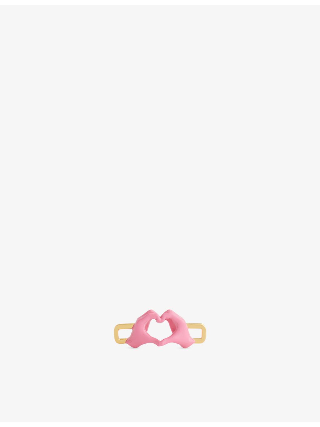 Poubel Heart Hands charm 14ct gold-plated sterling silver (British brand)
