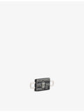 Poubel credit card charm in sterling silver and enamel (British brand)