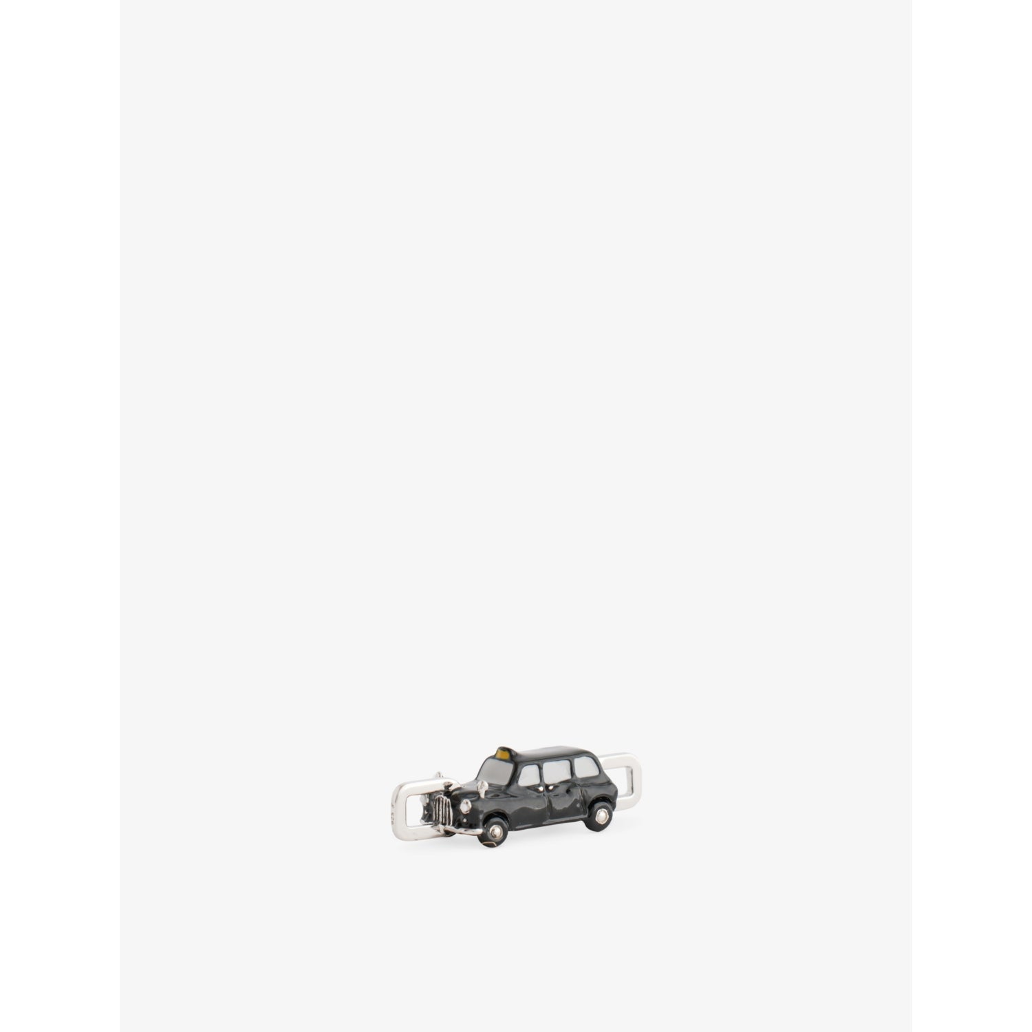 Poubel Black Cab sterling-silver enamelled charm - British product