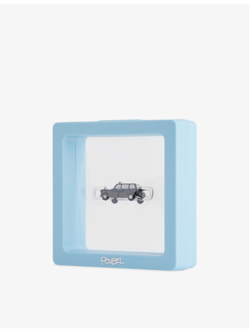 Poubel Black Cab sterling-silver enamelled charm - British product