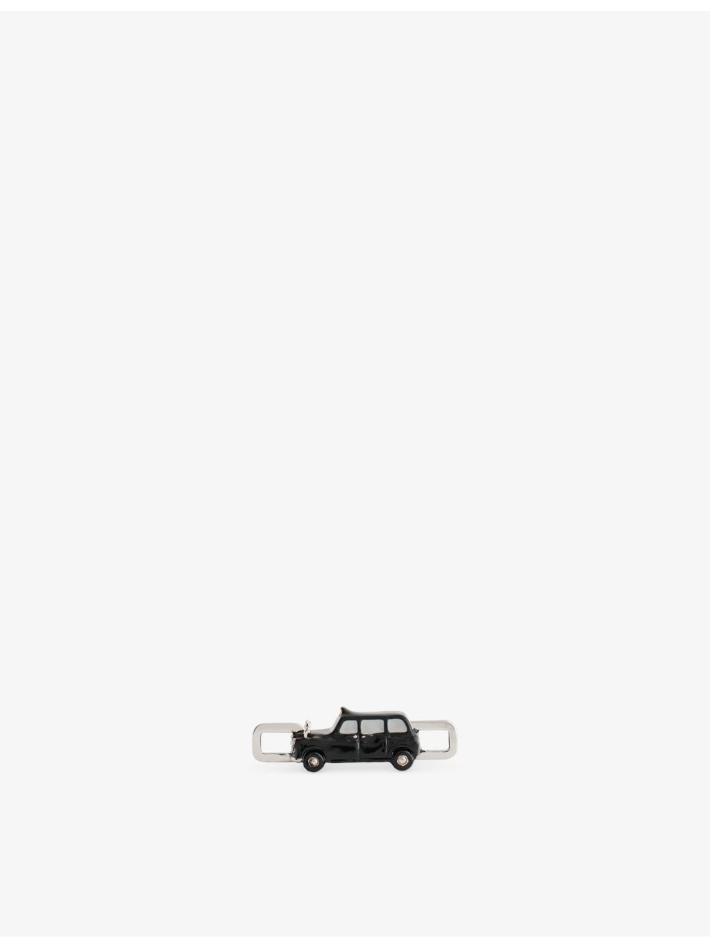 Poubel Black Cab sterling-silver enamelled charm - British product