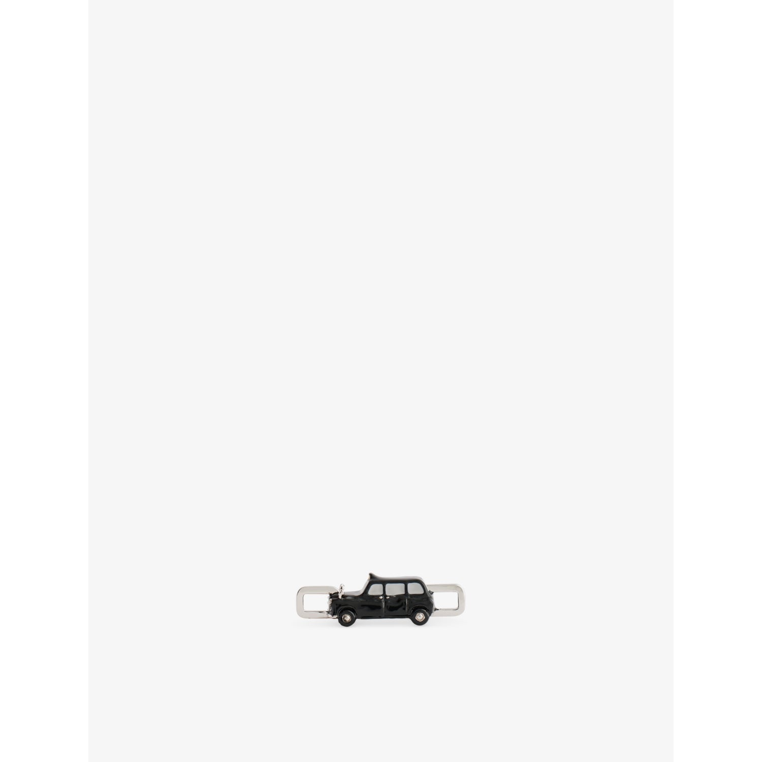 Poubel Black Cab sterling-silver enamelled charm - British product