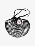 Cotton net shopping bag with expandable design - British product