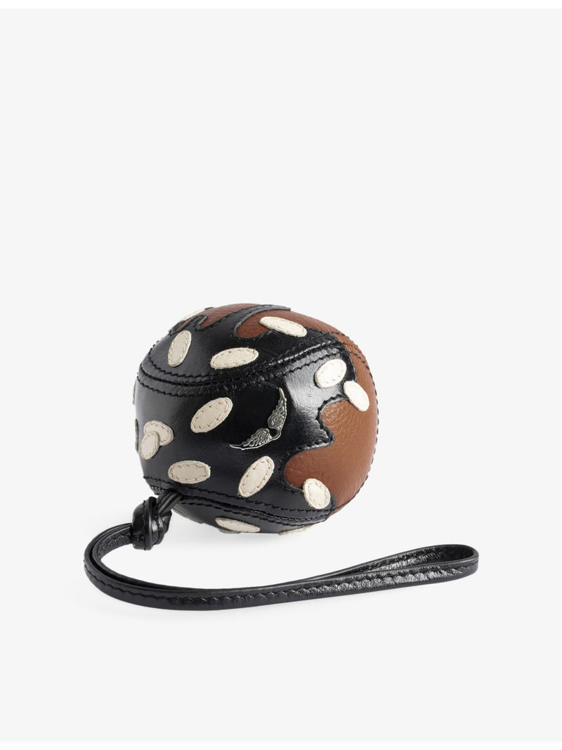 Zadig Voltaire leather keyring profiterole design 7cm - British product