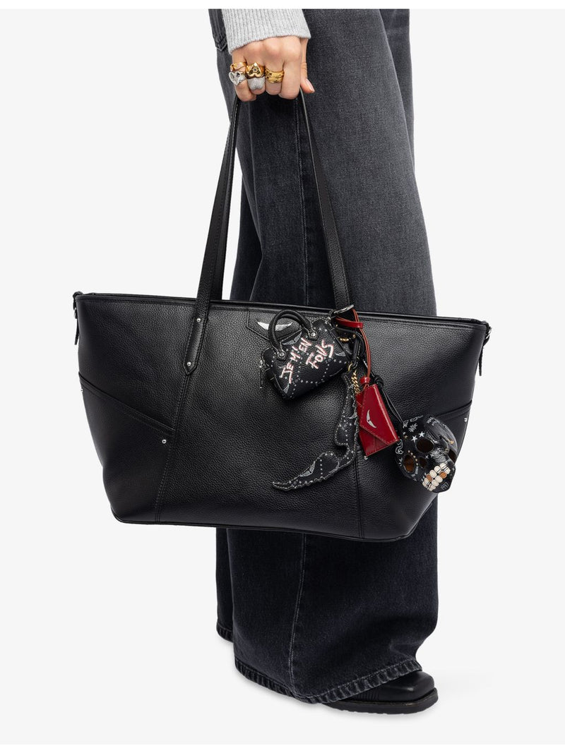 Zadig Voltaire Sunny bag leather keyring, imported from the UK