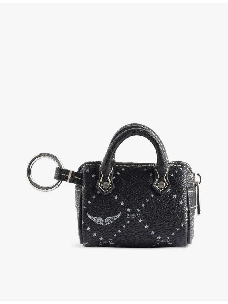 Zadig Voltaire Sunny bag leather keyring, imported from the UK