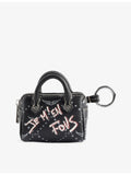 Zadig Voltaire Sunny bag leather keyring, imported from the UK