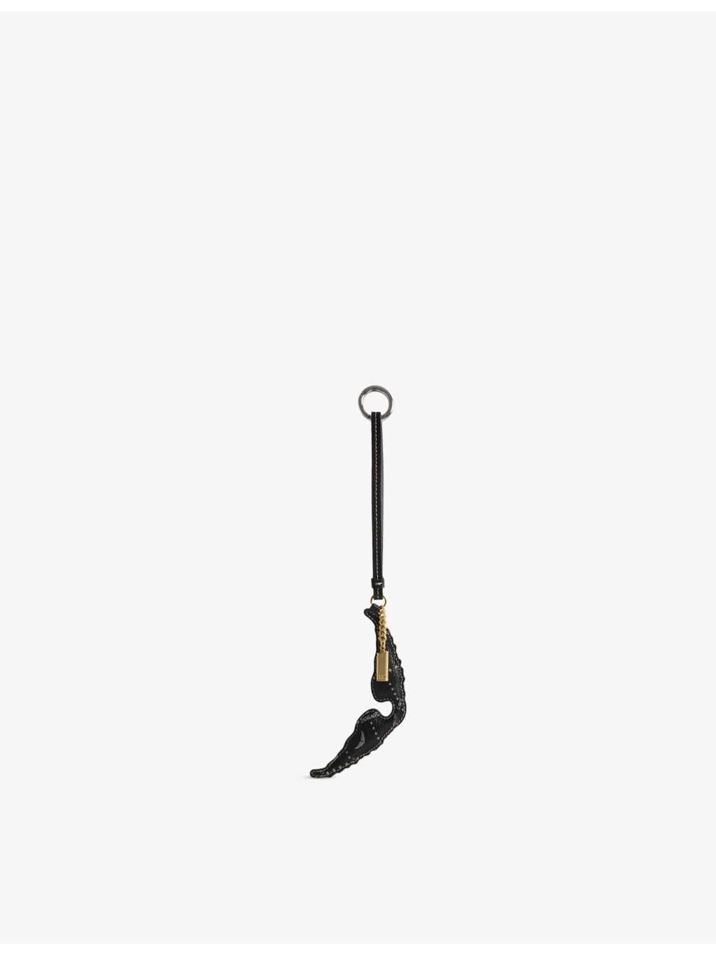 Zadig&Voltaire wing-shaped monogram bag charm 15cm, imported from the UK