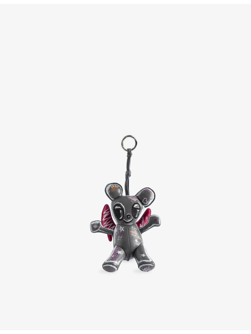 Zadig&Voltaire Sassy Mouse leather keychain (British brand)