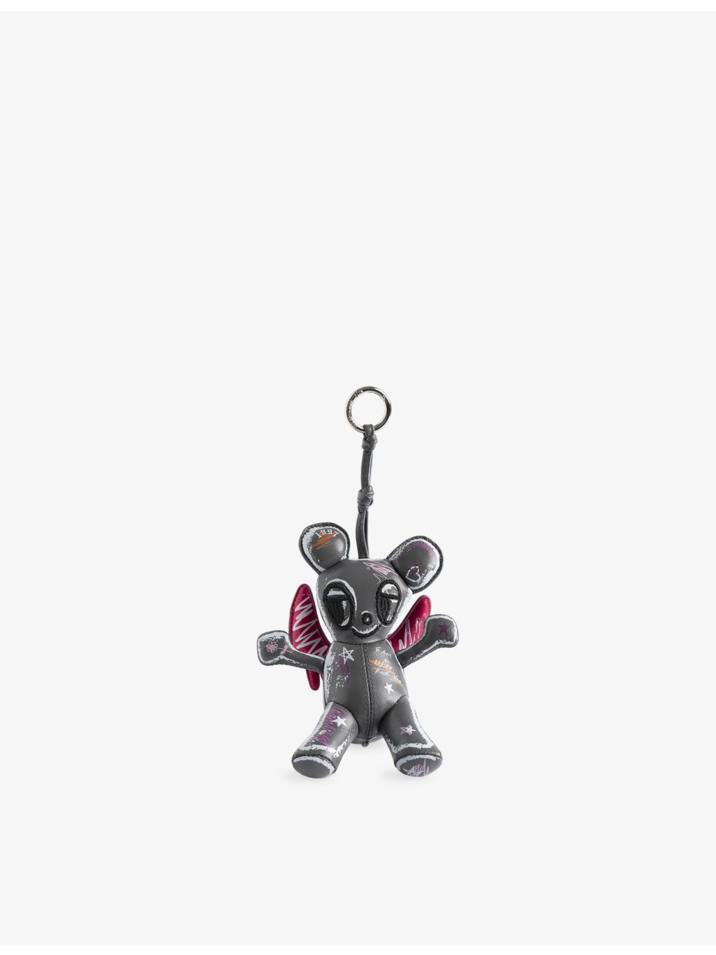 Zadig&Voltaire Sassy Mouse leather keychain (British brand)
