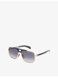 David Beckham square-frame metal sunglasses - British product