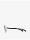 David Beckham square-frame metal sunglasses - British product