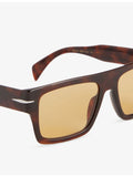 David Beckham square-frame acetate sunglasses with tortoiseshell finish (British brand)