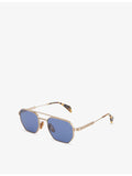 David Beckham rectangular metal sunglasses gold-toned 53mm (British brand)