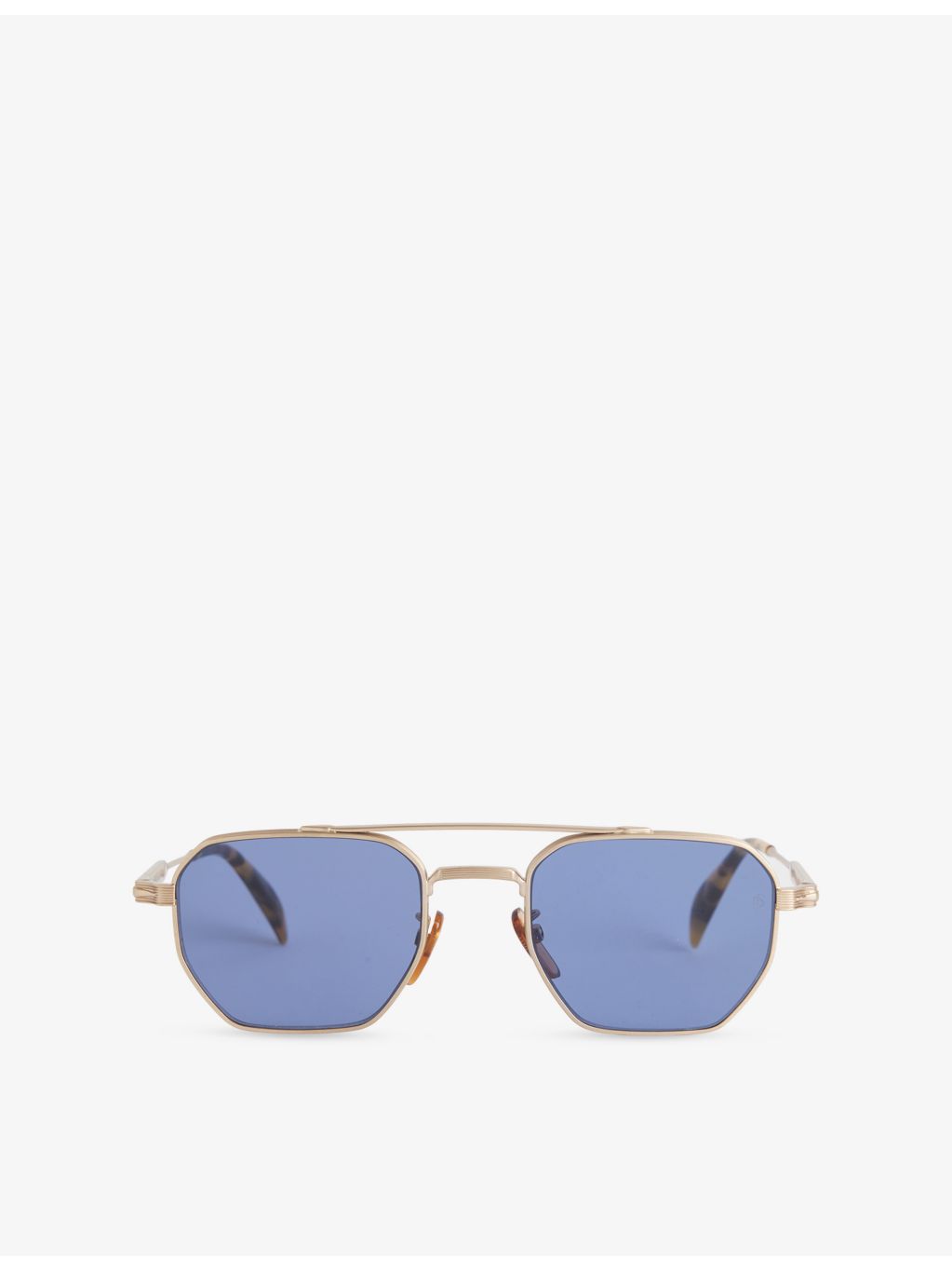 David Beckham rectangular metal sunglasses gold-toned 53mm (British brand)