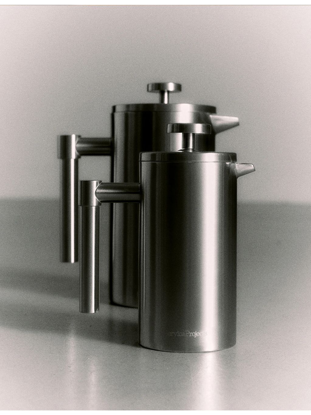 Service Projects stainless steel French press 1L (British brand)