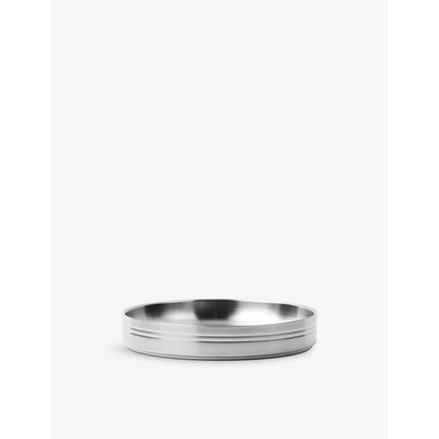 selfridges Service Projects Round Stainless-Steel Pasta Plates, Set of 2, 21cm- Buy online at McGrocer