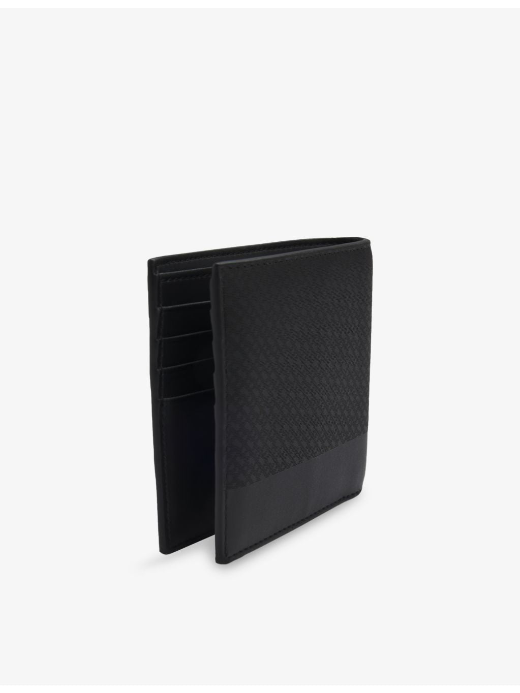 BOSS embossed leather wallet with 8 card slots, imported from the UK