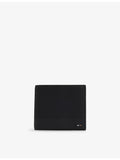 BOSS embossed leather wallet with 8 card slots, imported from the UK