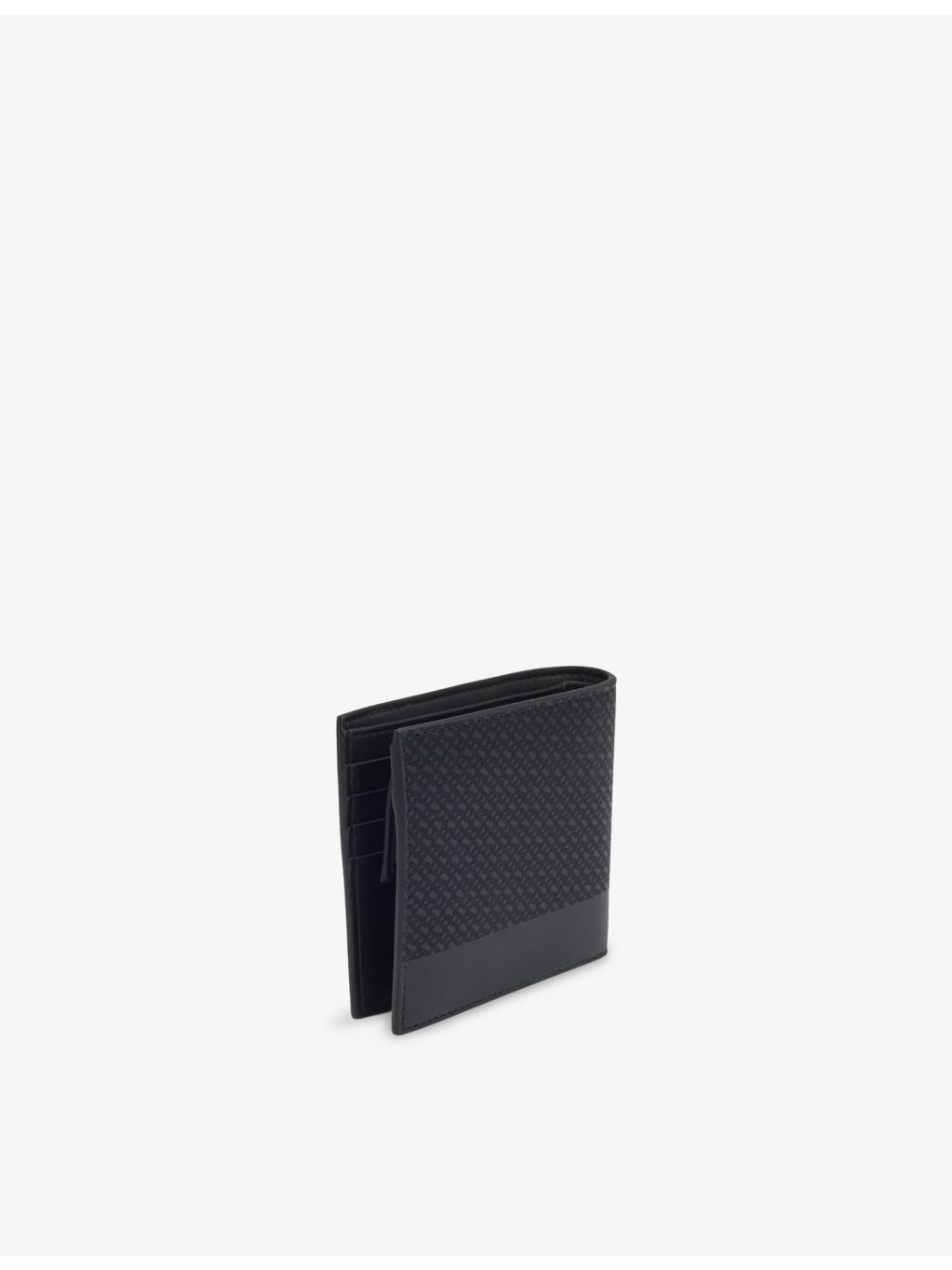 BOSS leather wallet embossed 4-card slot 11cm (British brand)