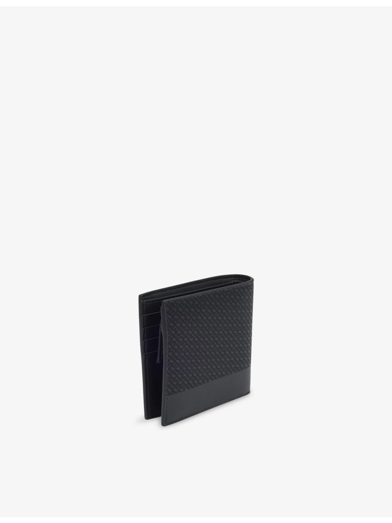 BOSS leather wallet embossed 4-card slot 11cm (British brand)