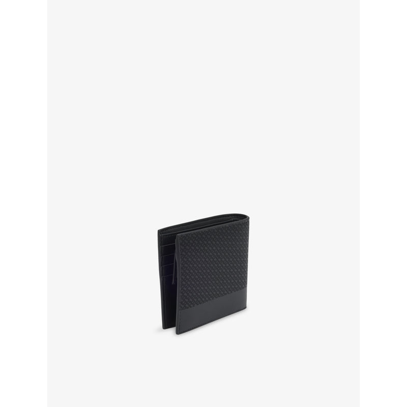 BOSS leather wallet embossed 4-card slot 11cm (British brand)