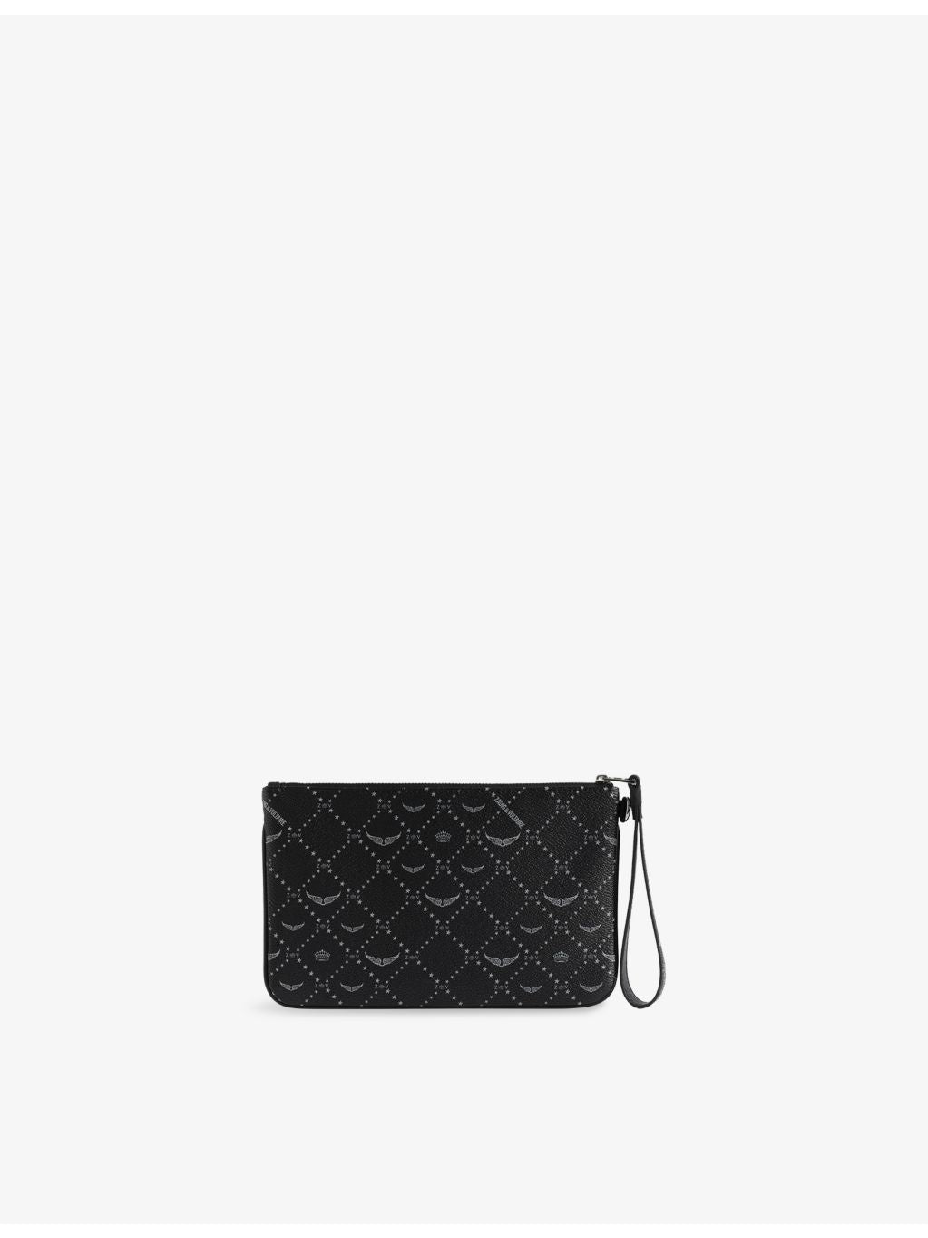 Zadig and Voltaire Revoltaire Z faux-leather wristlet pouch, imported from the UK