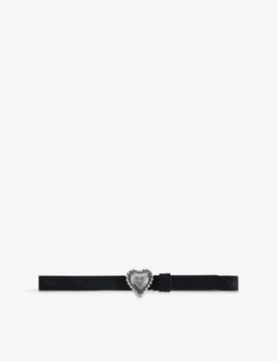 Zadig&Voltaire Santa Fe Crush Suede Belt 90cm