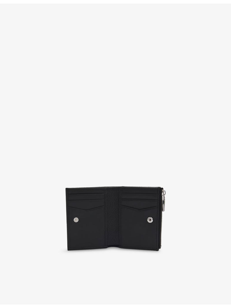 BOSS zipped 6-slot leather wallet, imported from the UK