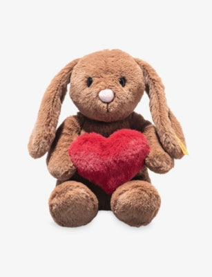 Steiff Hoppie Chocolate Love Rabbit soft toy 16cm (British brand)