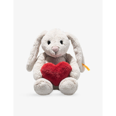 selfridges Steiff Hoppie Grey Love Rabbit Soft Toy 16cm- Buy online at McGrocer