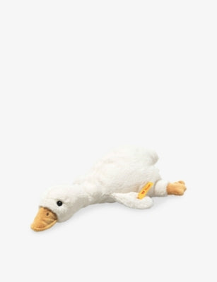 Steiff Gilda Goose soft toy with rattle 20cm, UK version