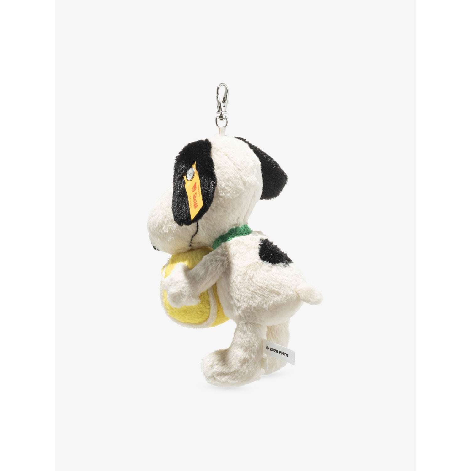 Steiff Snoopy tennis soft toy keyring 15cm - British product