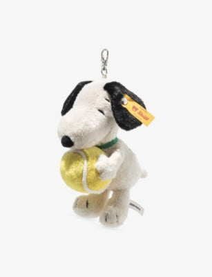 Steiff Snoopy tennis soft toy keyring 15cm - British product
