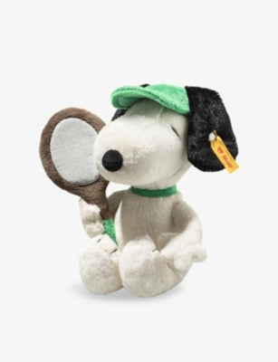 Steiff Snoopy tennis soft toy with racquet 22cm - British product