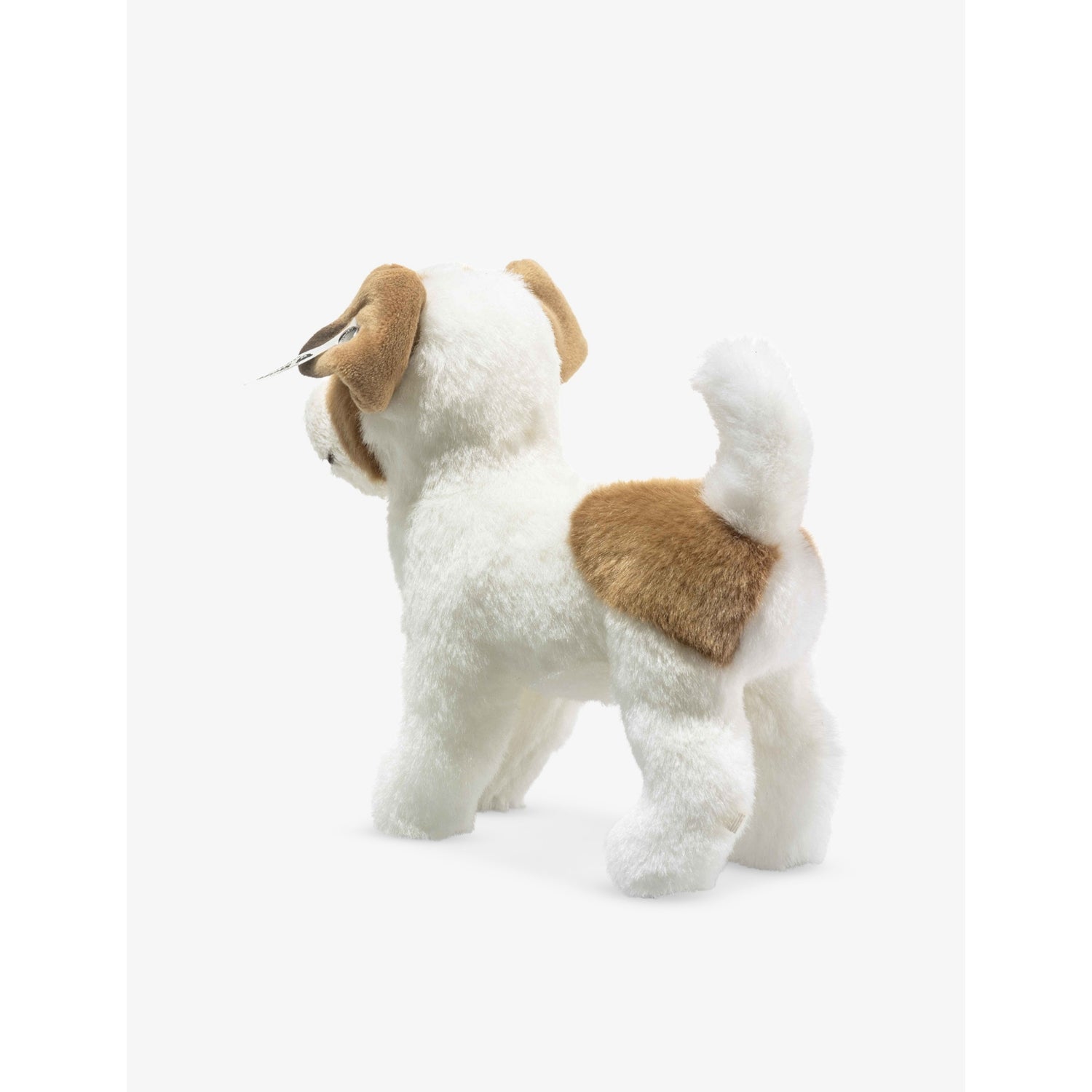 Steiff Terrie dog soft toy 17cm with button ear, UK version