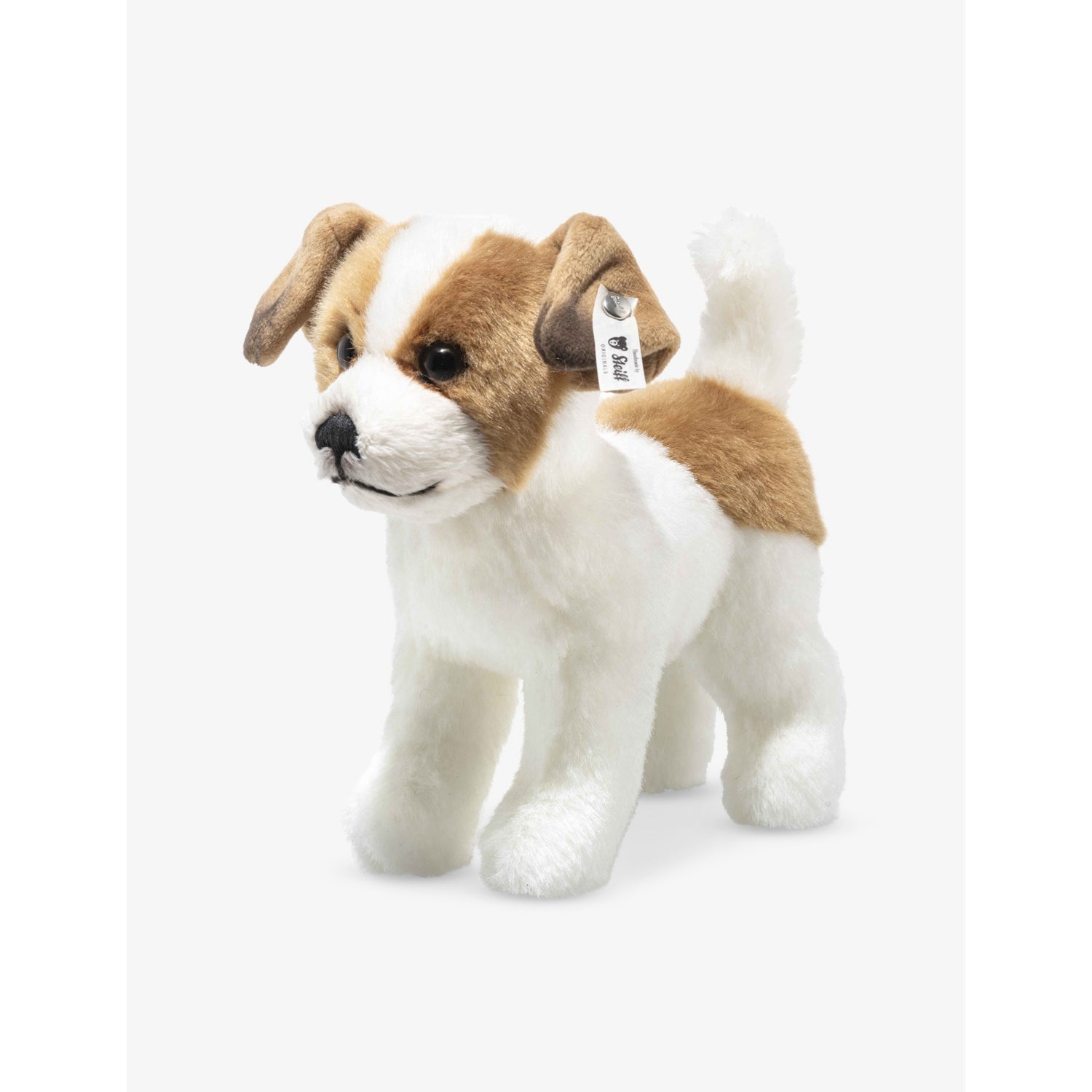 Steiff Terrie dog soft toy 17cm with button ear, UK version