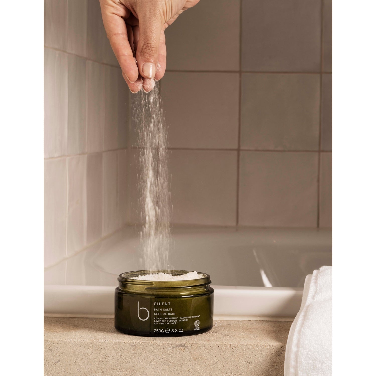 Bamford Silent Bath Salts with essential oils 250g, UK version
