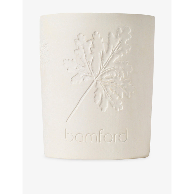Bamford Attar of Roses Geranium scented candle 320g - British product