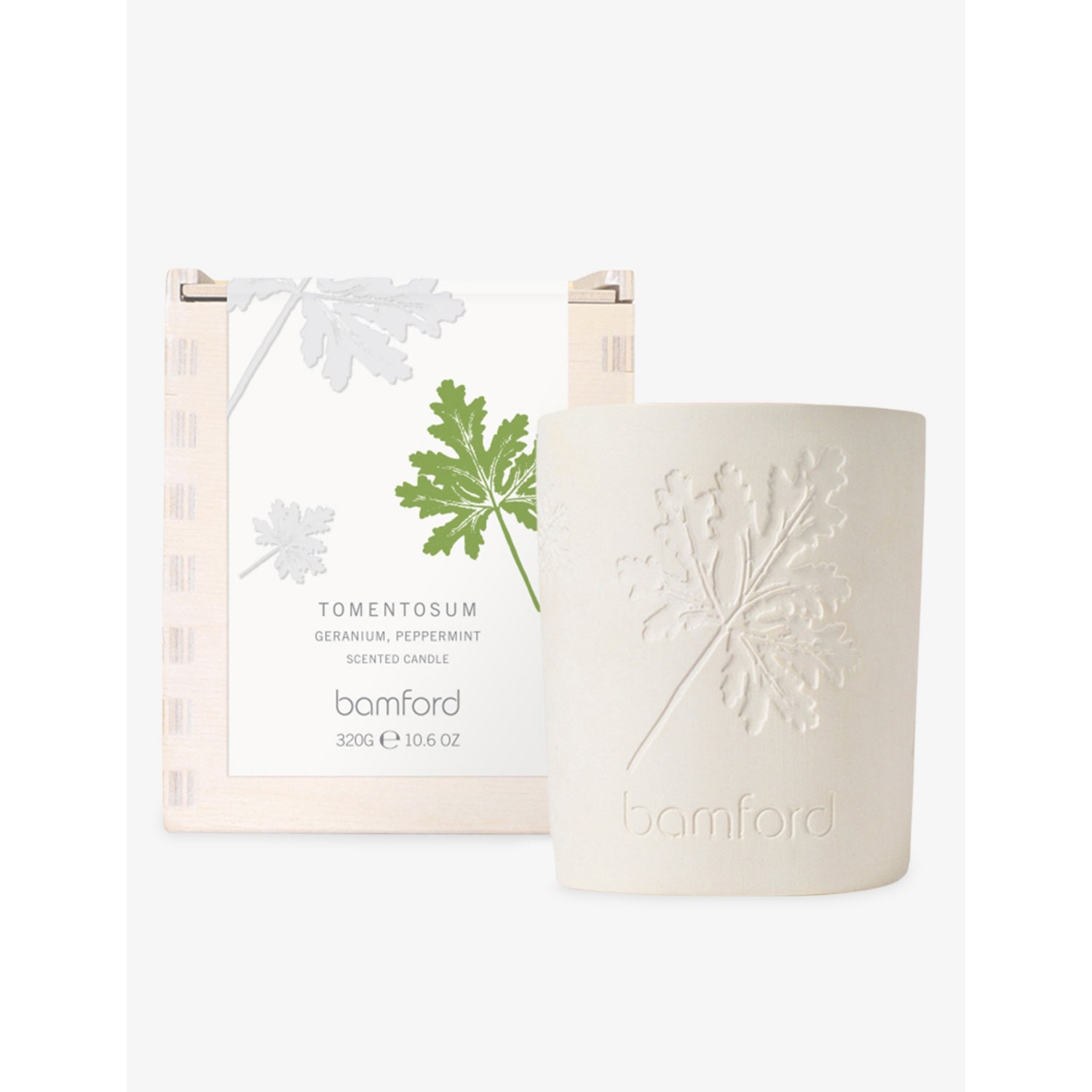 Bamford Geranium scented candle 320g - British product