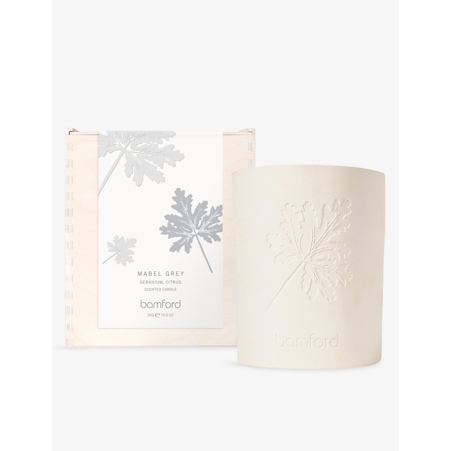 Bamford Mabel Grey geranium scented candle 2kg (British brand)