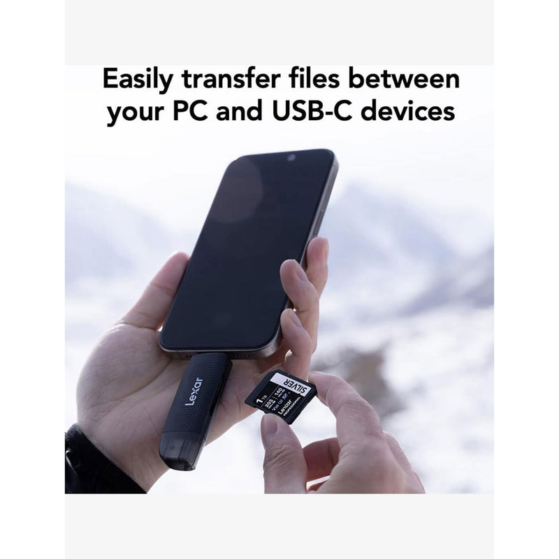 Lexar LRW310 dual-slot SD microSD card reader, UK version
