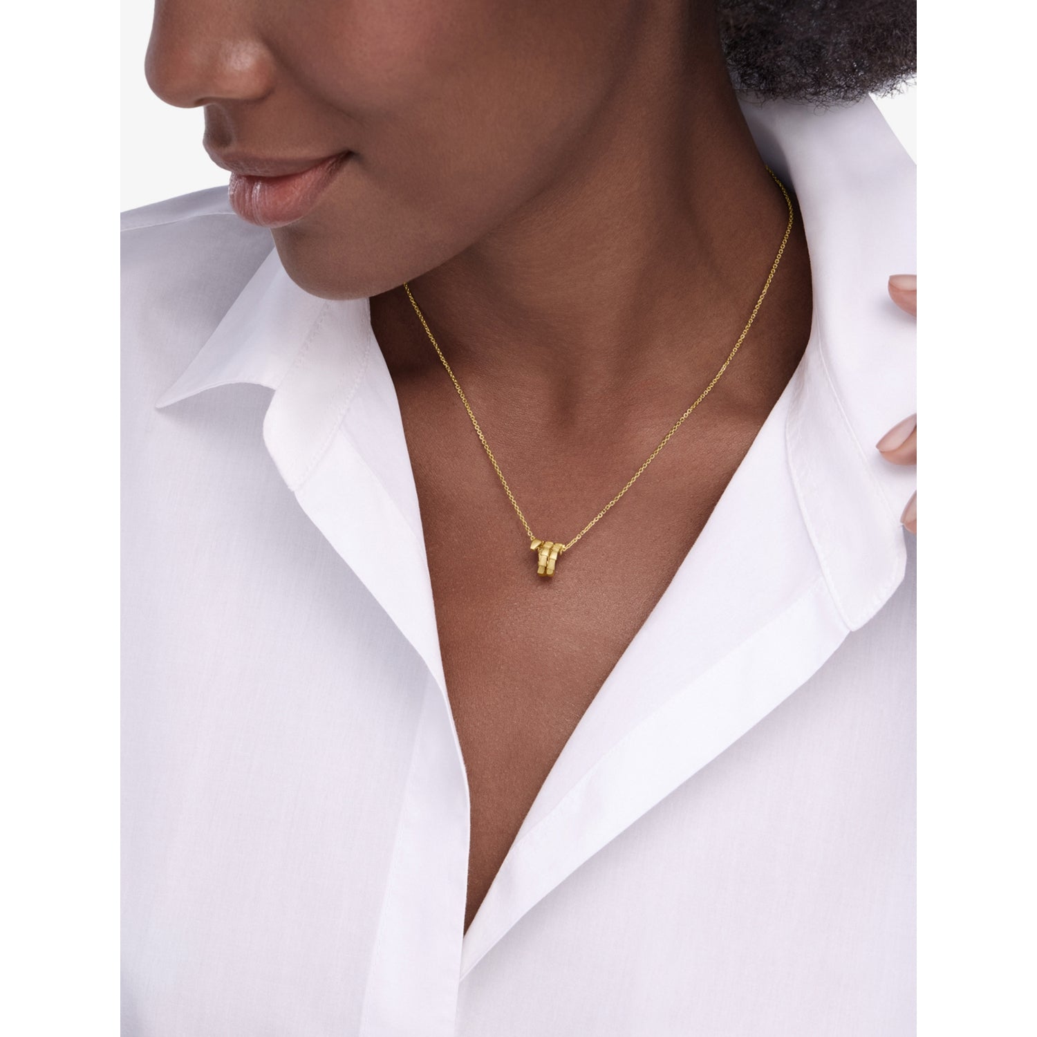Bvlgari Serpenti Viper 18ct yellow gold pendant necklace, UK version