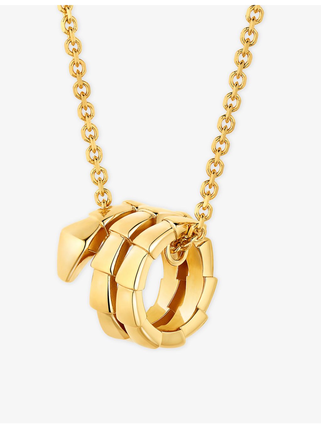 Bvlgari Serpenti Viper 18ct yellow gold pendant necklace, UK version