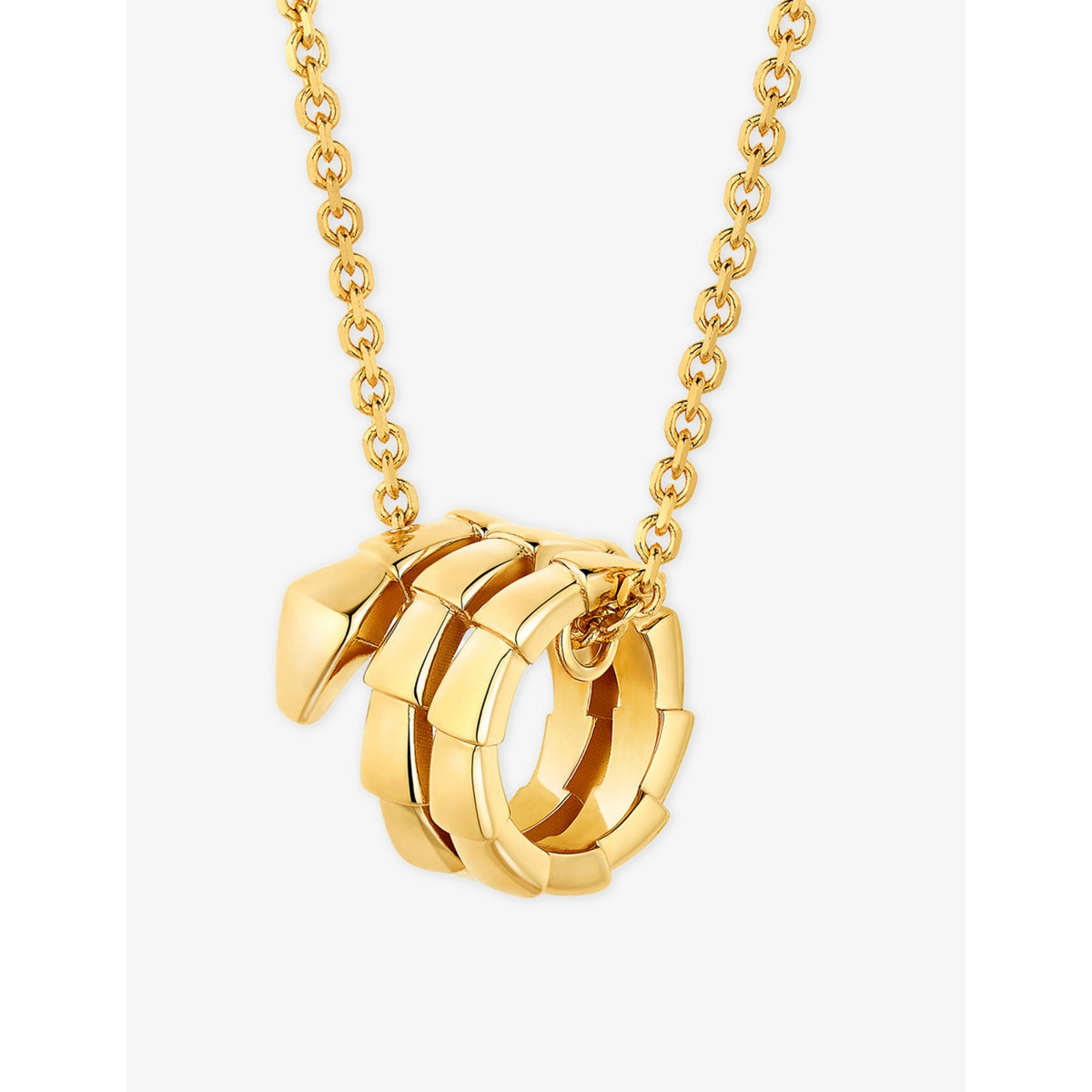 Bvlgari Serpenti Viper 18ct yellow gold pendant necklace, UK version