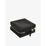 Whistles leather jewellery box, logo-embossed compact size (British brand)